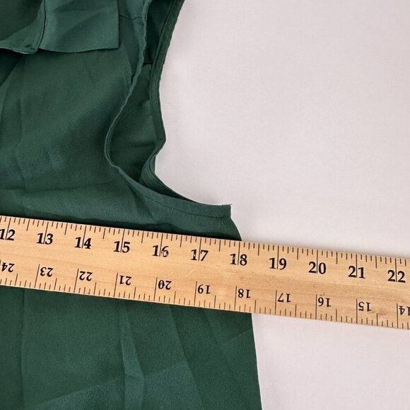 Show Me Your MuMu Womens Blouse Small Green Sleeveless Button Up - Picture 7 of 8